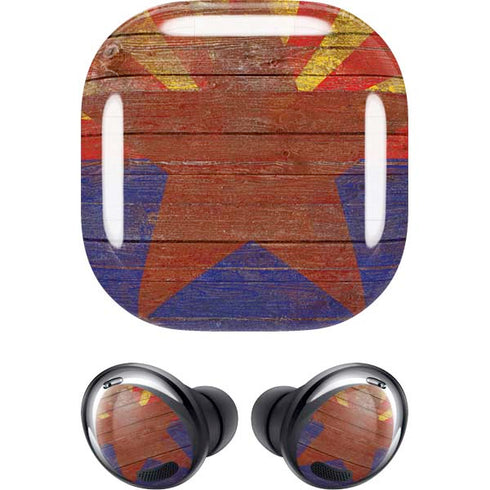 Arizona Flag Dark Wood Galaxy Buds Pro Skin